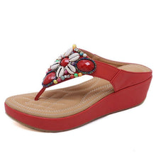 Emarie - Bequeme & elegante Damen Sandalen – Rot