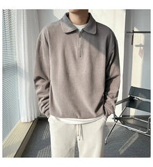Hubert - Britischer Eleganz-Pullover für Herren – Grau
