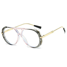 Liva | Stilvolle Sonnenbrille mit UV-Schutz – Rosa Grau / Transparent