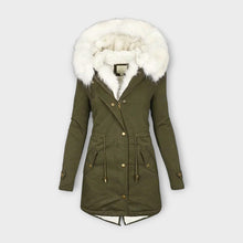 Ivara - Wasserfeste & Pelz-gefütterte Winterjacke – Grün