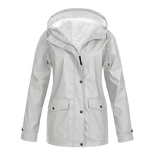 Stylische Regenjacke für Damen | Warme – Silber