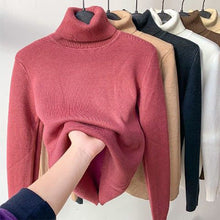 Charles | Maxi-Komfortpullover mit Rollkragen – Rose