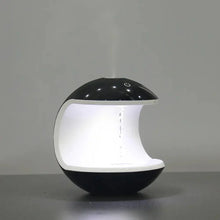 Design-Luftbefeuchter mit LED & Schwebetropfen-Effekt – Touch Control & Flüsterleise – Halbkugel Schwarz