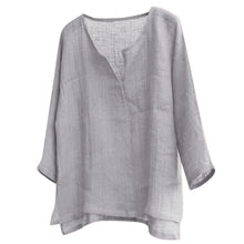 Bianca - Hørbluse - Sommer Chic – Grau