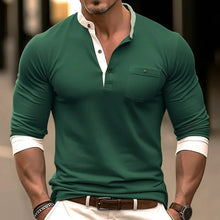 Devan - Stylisches Herren‑Langarmshirt – Grün