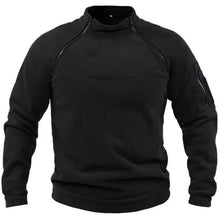Lorenzo™ - Herren-Zipper-Sweatshirt für Outdoor-Abenteuer – Schwarz