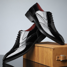 Herren Wingtip Brogue Schnürschuhe - Noel – Schwarz