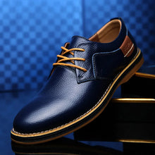 Herrenschuh Mit Flachem Absatz - Devin – Blau