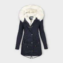 Ivara - Wasserfeste & Pelz-gefütterte Winterjacke – Blau