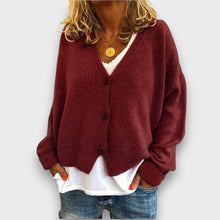 Shamira – Strickcardigan – Kastanienbraun