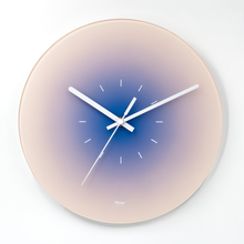 Runde Sunset Wanduhr – Lila