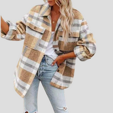 Hüftlanges Hemdjacke - Michelle – Braun