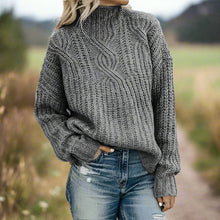 Lässiger Strickpullover mit Rollkragen für Damen | Ideal für den Winter – Grey
