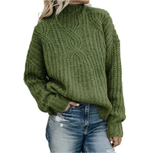 Lässiger Strickpullover mit Rollkragen für Damen | Ideal für den Winter – Grün