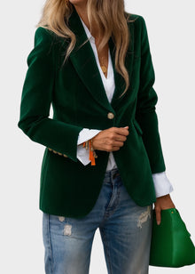 Aria - Maßgeschneiderter Blazer für einen makellosen, schicken Look – Grün