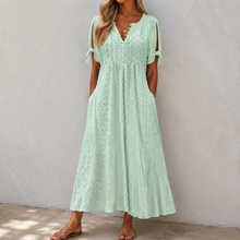 Siena - Luftiges Boho-Sommerkleid – Grün