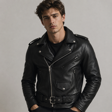 Brandon - Herren-Motorradjacke mit vielen Taschen – Schwarz
