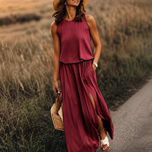 Edna - Lässiges Boho-Maxikleid aus Modal – Rot