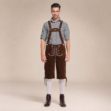 Thomas - Vintage-Oktoberfest-Hosenträger-Set – Schwarz / Braun