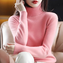 Letizia - Stilvoller Rollkragenpullover – Fuchsia