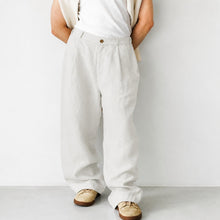 Hashim - Bequeme Weite Plissierte Hose – Grau