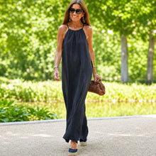 Macias - Lässiges Neckholder-Kleid – Schwarz