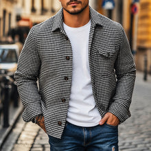 Andrew - Retro Einreihiges Hemdjacke – Schwarz