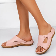 Alfryda - Bequeme Sandalen mit freiem Zehenbereich – Rosa