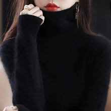 Letizia - Stilvoller Rollkragenpullover – Schwarz