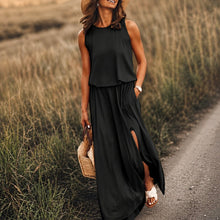 Edna - Lässiges Boho-Maxikleid aus Modal – Schwarz
