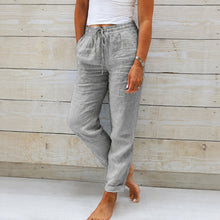 Dyan - Damenhose mit Zugband für einen lässigen Stil – Grau