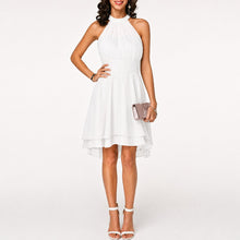 Kristina - Elegantes Kurzes Neckholderkleid – Weiß
