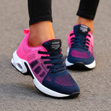 Lina - Bequeme Sneaker mit luftdurchlässiger Polsterung – Rosa Blau