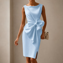 Esmee - Elegantes Minikleid mit Schleife – Blau