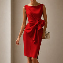 Esmee - Elegantes Minikleid mit Schleife – Rot