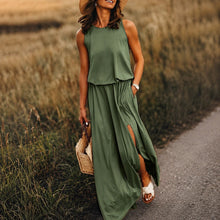Edna - Lässiges Boho-Maxikleid aus Modal – Grün