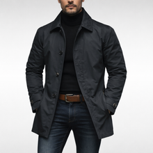Eleganter Trenchcoat – Schwarz