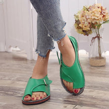 Elegante Damen-Sommersandalen mit Komfort-Sohle – Grün