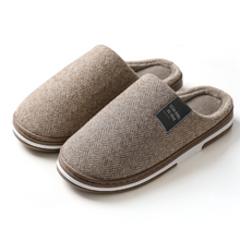 Weiche Herren-Hausschuhe mit Rutschfester Sohle – Braun