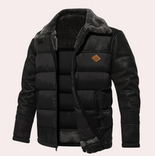 Hochwertige, kuschelige Winterjacke für Herren – Schwarz