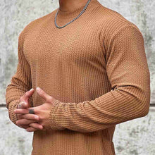 Sportlicher Herren Fitness Pullover – Braun