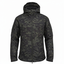 Soft Shell Jacke taktischer Militär Mäntel – Schwarze Tarnfarbe