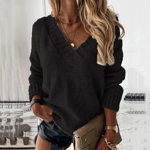 Pullover Damen Kuschelig Weich – Schwarz