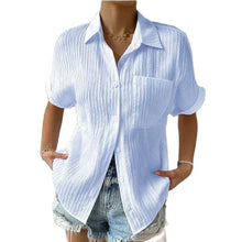 Helena - Elegante Damenbluse Zeitlose Mode – Hellblau