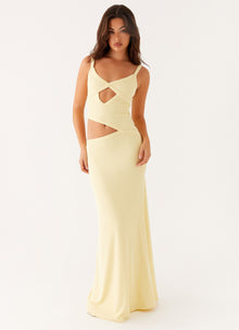 MARIA I SCHICKES MAXIKLEID – Gelb