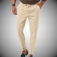 Alessio| Leinenhose für Herren – Beige