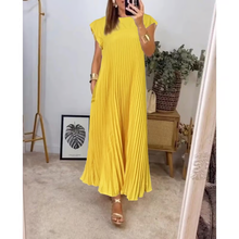 Sylmie - Elegant Lang Kleid – Gelb