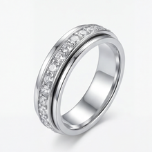 Serenova™ Stressabbau-Spinner-Ring – Silber