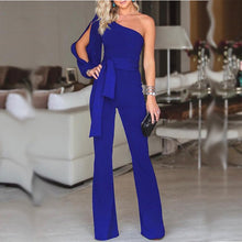 Jumpsuit Mit Einer Schulter - Katja – Blau