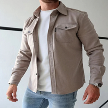 EMIL™ SHIRTJACKE MIT KNOPFLEISTE – Beige